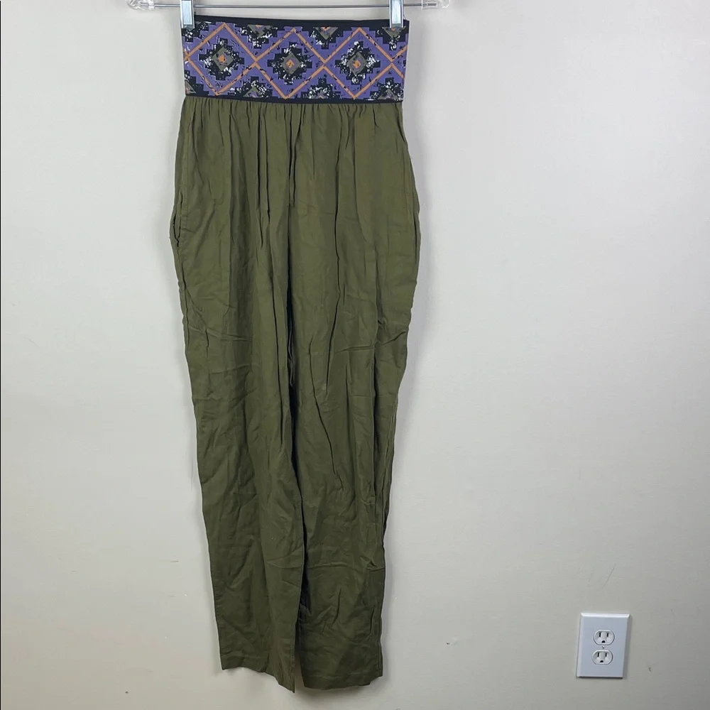 Judy Knapp California Vintage Rayon Harem Pant Wide Elastic Waist